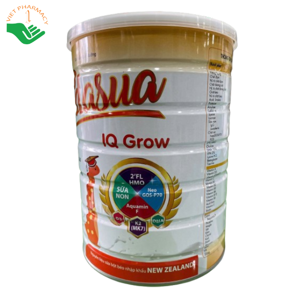 Tadasua IQ Grow - Sữa dinh dưỡng cho trẻ từ 2 - 15 tuổi (Lon 900g)